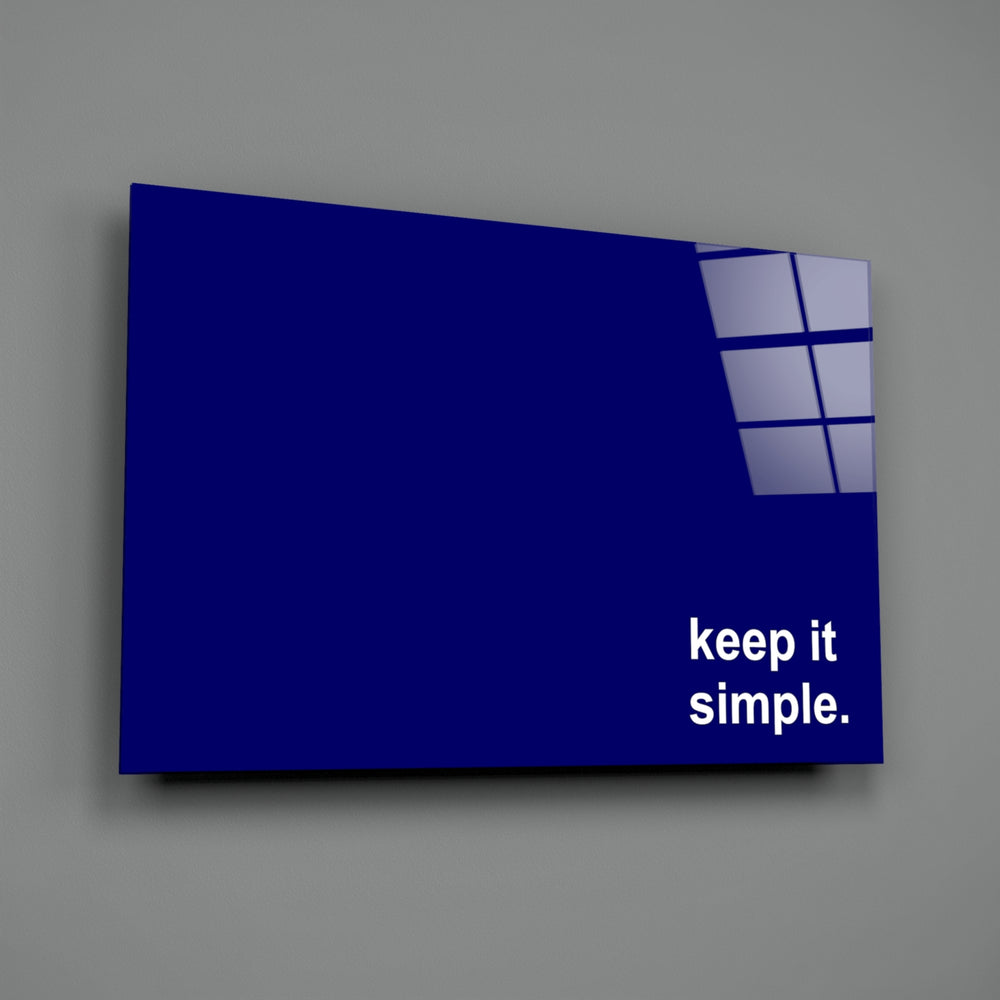 Minimalist-poster panel bringing painterly calm to a meditation corner