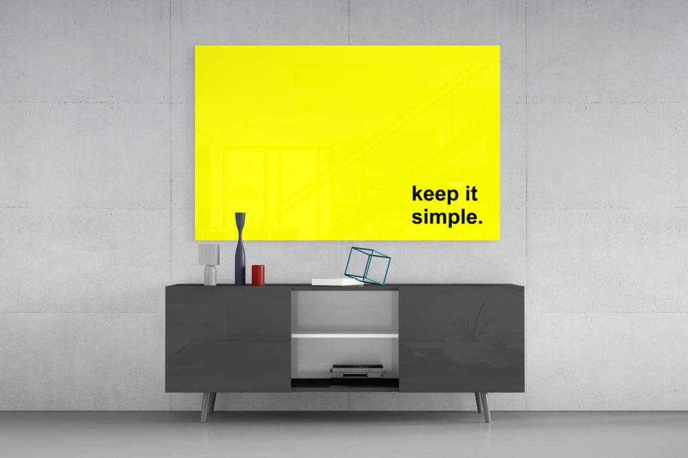 Simple panel catching lamp light to reveal its cinematic glow