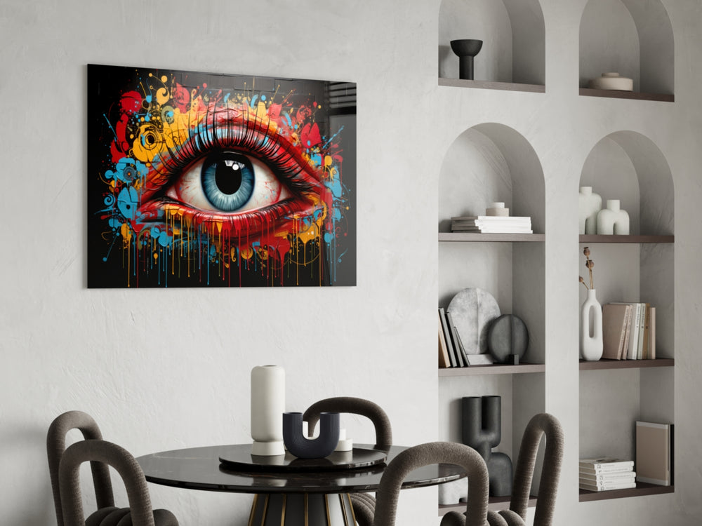 The Eye panel adding editorial drama to a hallway