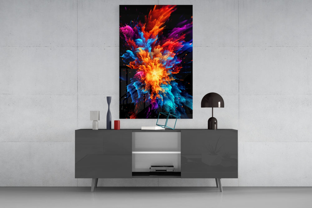 Color Flower panel catching lamp light to reveal its cinematic glow