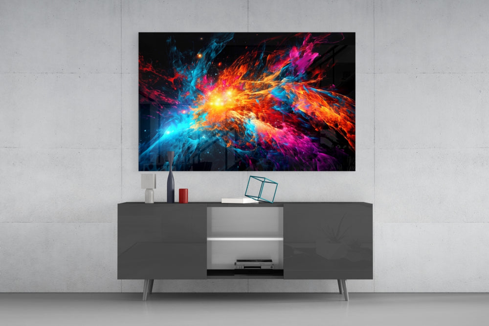 Colors of Space panel catching lamp light to reveal its cinematic glow
