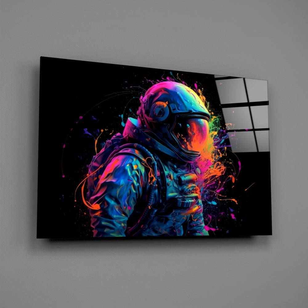 Pop-graffiti panel bringing cinematic glow to a gaming den