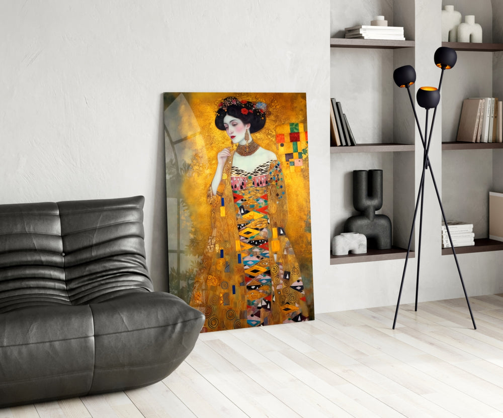 Klimt Style panel adding editorial drama to a hallway