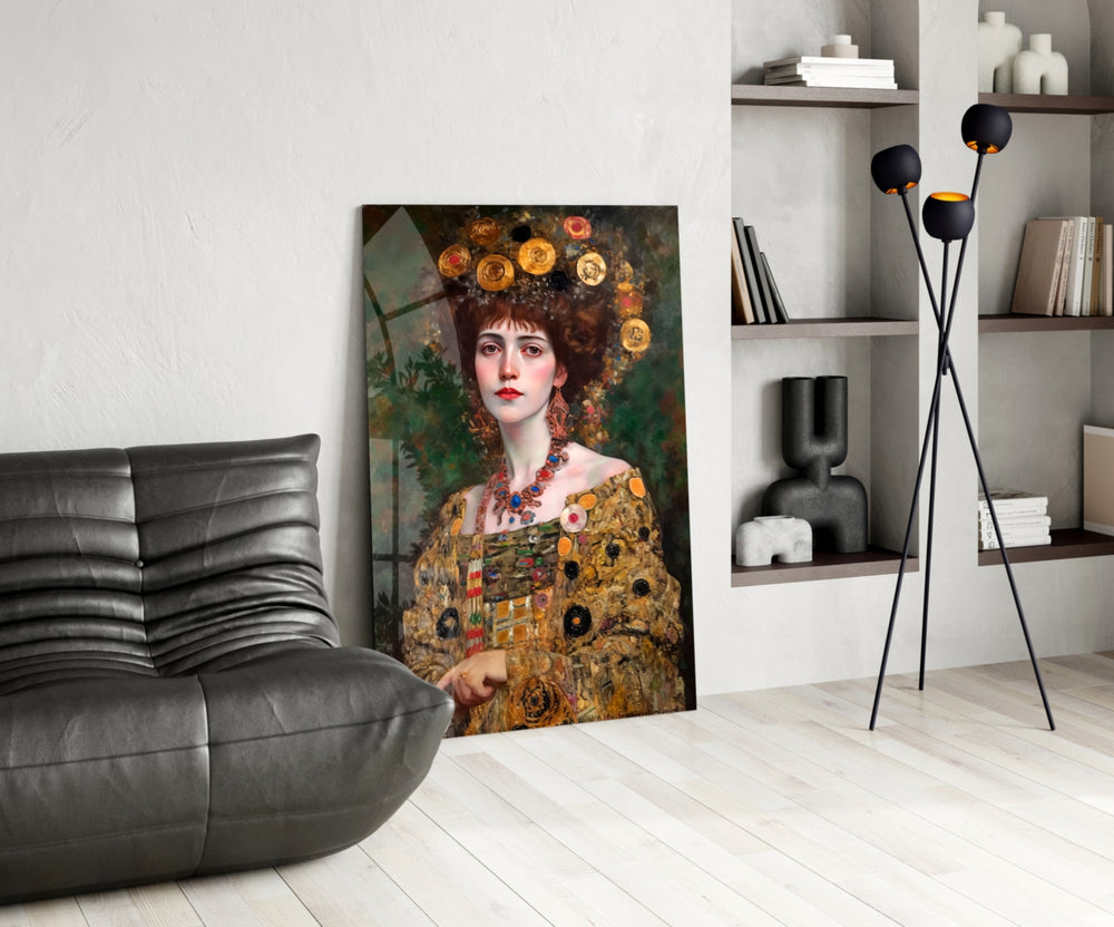 Klimt Style panel adding editorial drama to a hallway