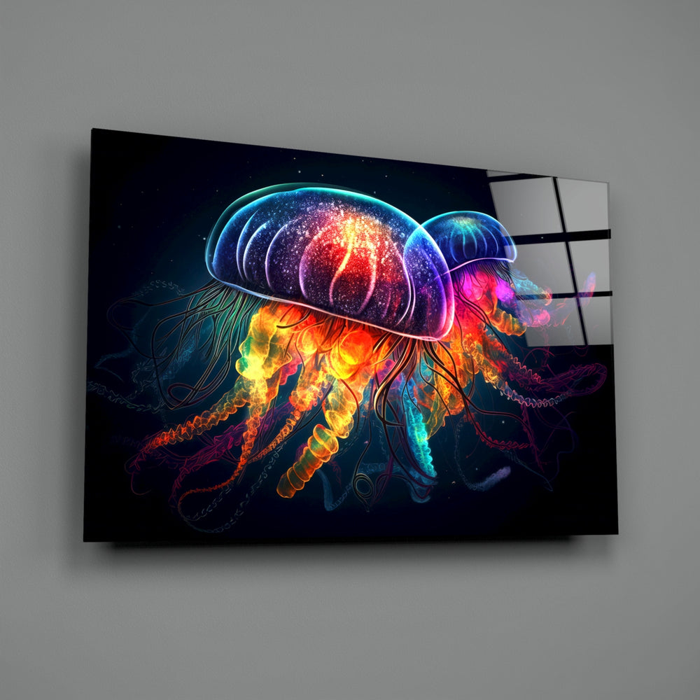 Bioluminescent panel bringing cinematic glow to a media room