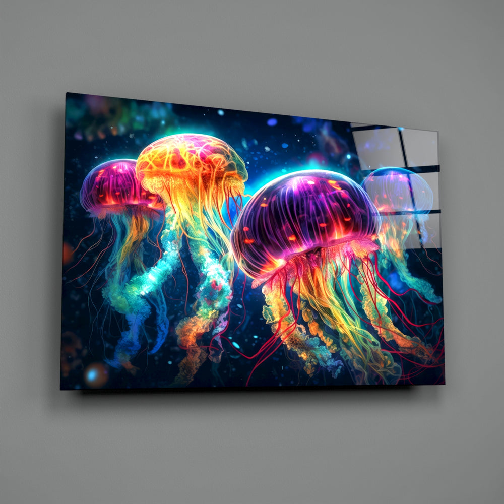 Bioluminescent panel bringing cinematic glow to a media room