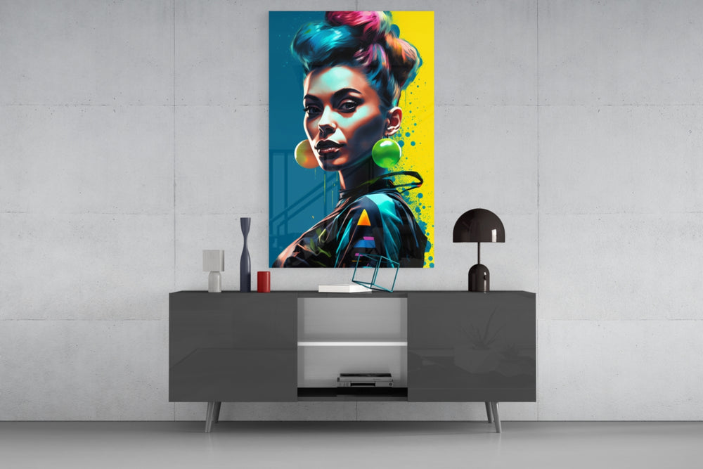 Earrings panel catching lamp light to reveal its cinematic glow