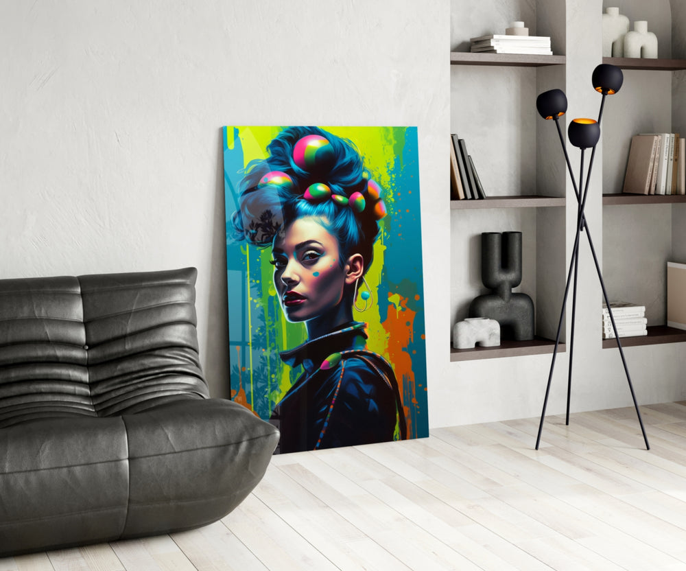 Hair Style panel adding editorial drama to a hallway