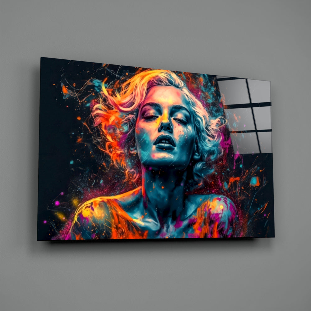 Pop-flame panel bringing cinematic glow to a creative office