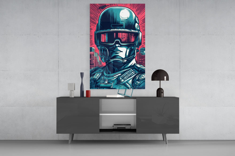 Mission panel catching lamp light to reveal its cinematic glow