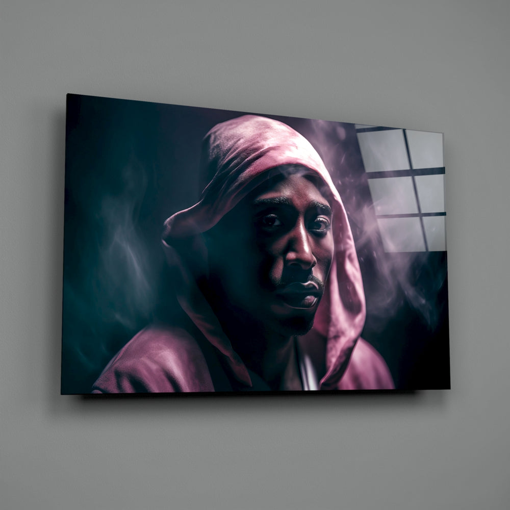 Golden Era Rapper Glass Wall Art || Designer Collection