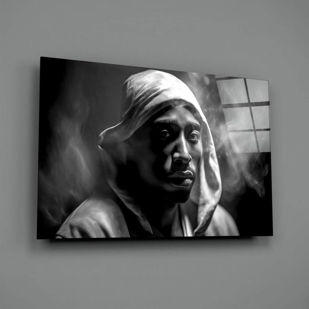 Golden Era Rapper Glass Wall Art || Designer Collection