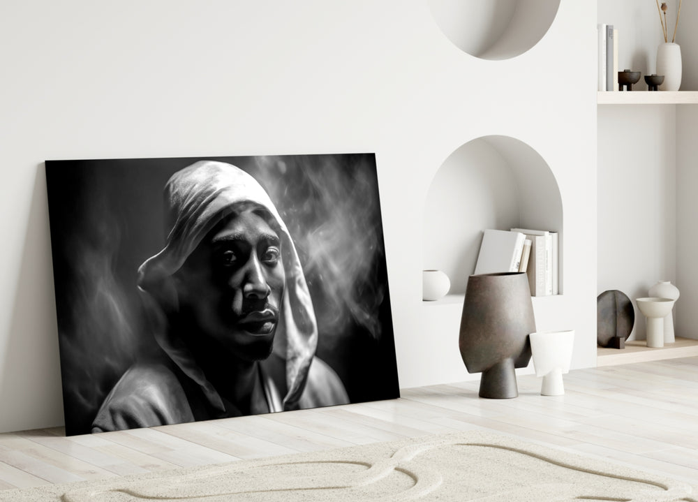 Golden Era Rapper Glass Wall Art || Designer Collection