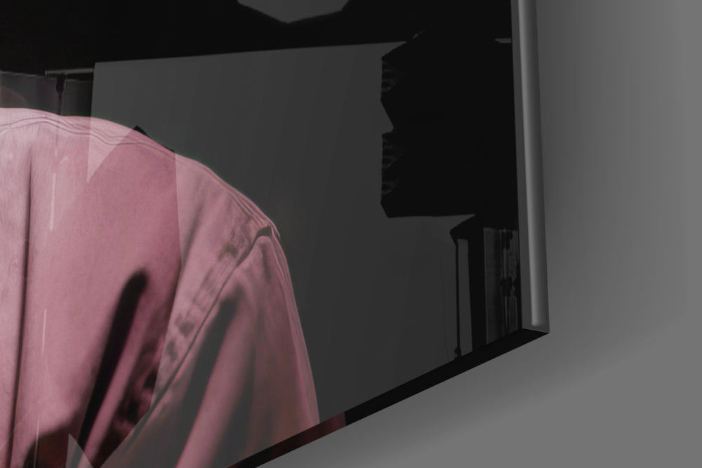 Golden Era Rapper Glass Wall Art || Designer Collection