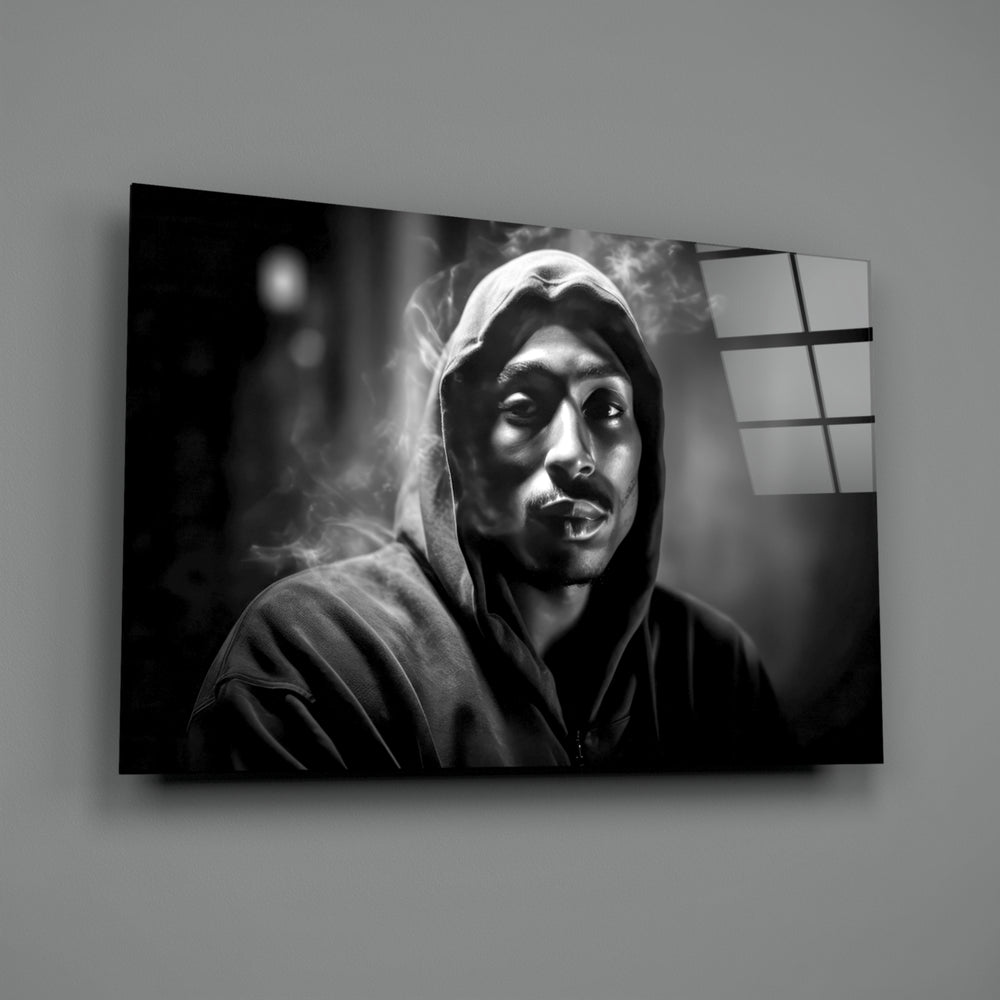 Golden Era Rapper Glass Wall Art || Designer Collection