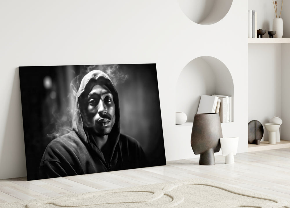 Golden Era Rapper Glass Wall Art || Designer Collection
