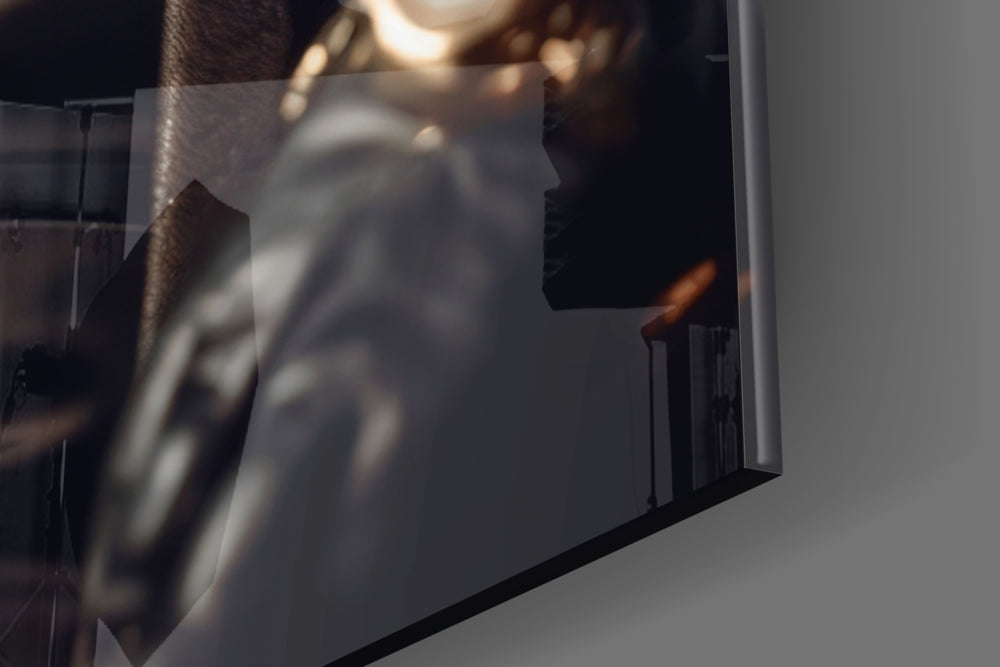 The Boss panel catching lamp light to reveal its cinematic glow