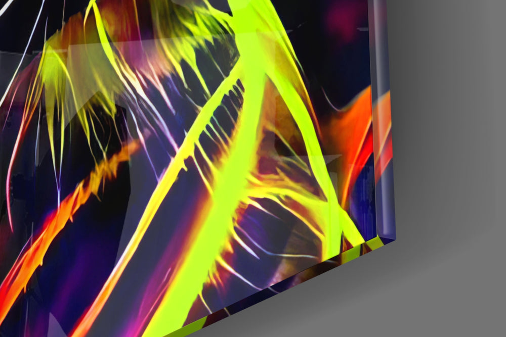 Neon Tiger panel catching lamp light to reveal its cinematic glow