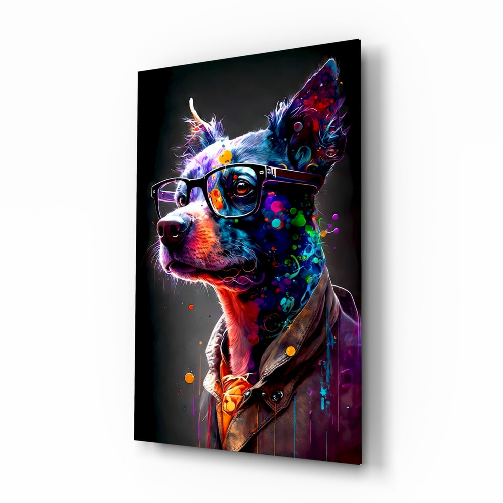Pop-graffiti panel bringing electric glow to a gaming room