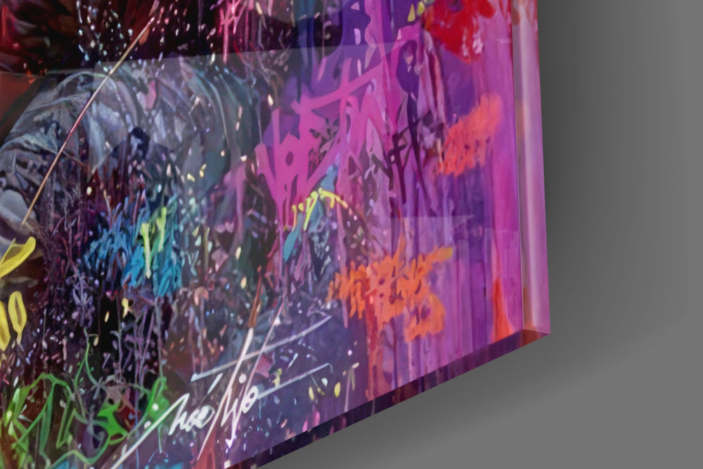 Emotional panel catching lamp light to reveal its cinematic glow