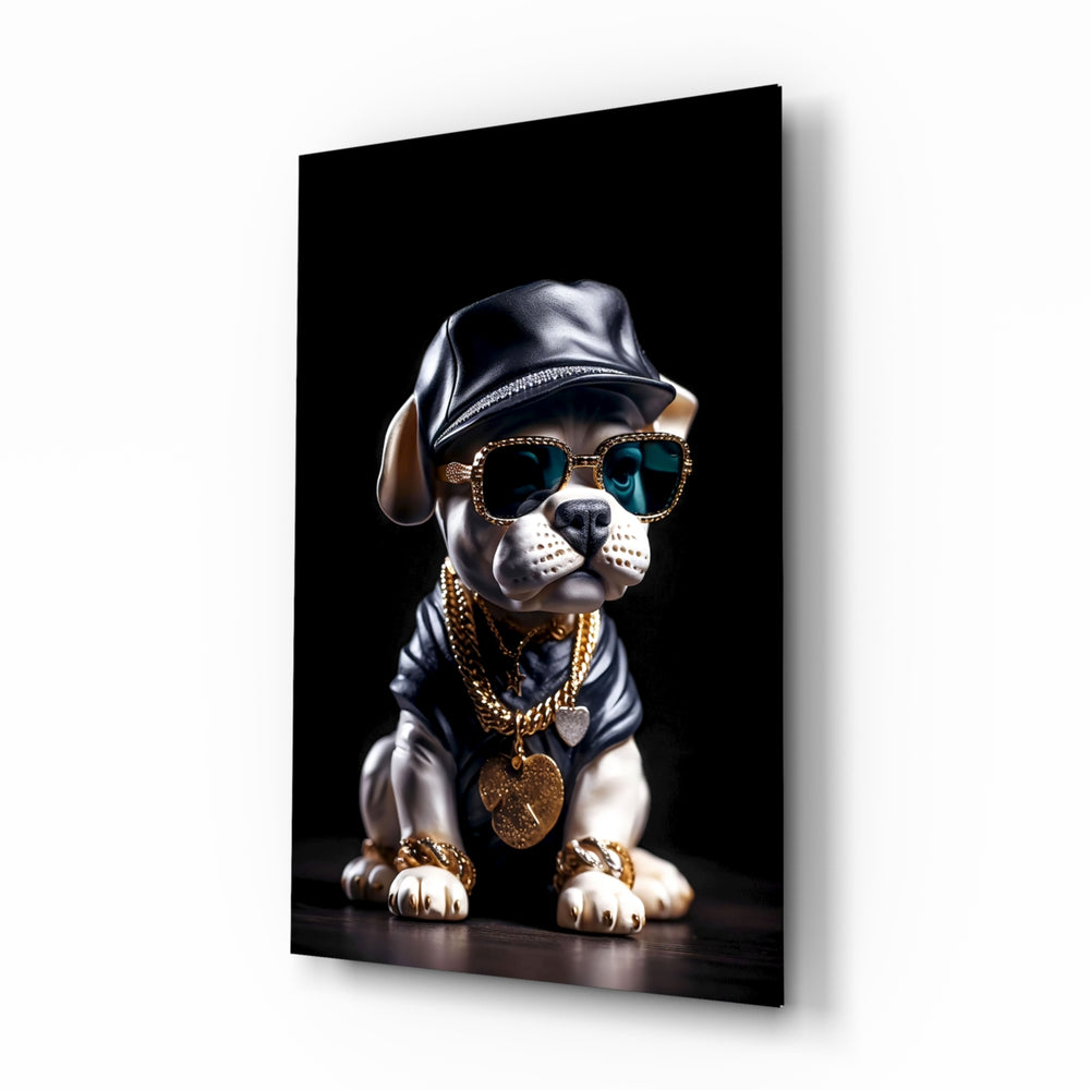 Streetwear-portrait panel bringing hipster glow to a man cave