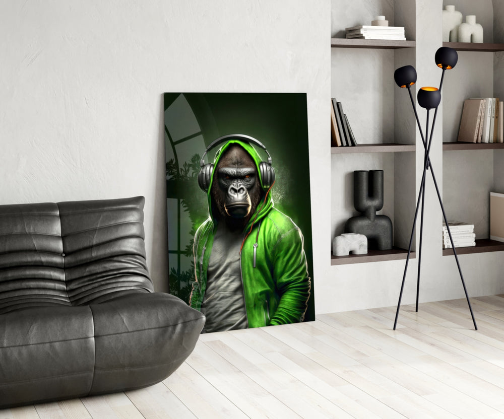 Animal Vogue glass print enhancing a den with statement firepower