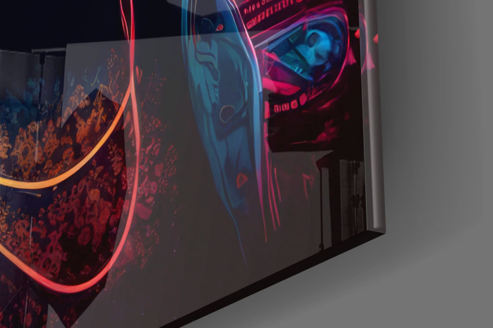 Charismatic panel catching lamp light to reveal its cinematic glow