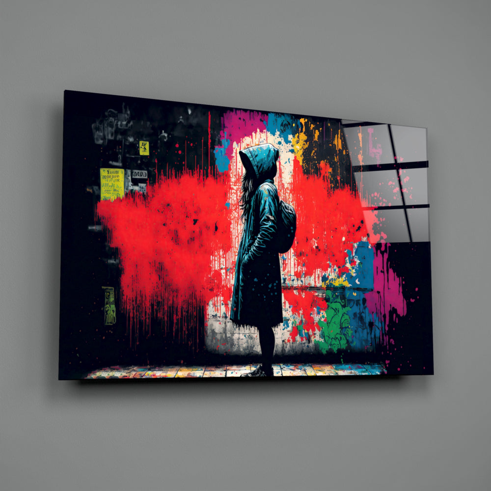 City Music close-up showing hooded silhouette and scarlet blast