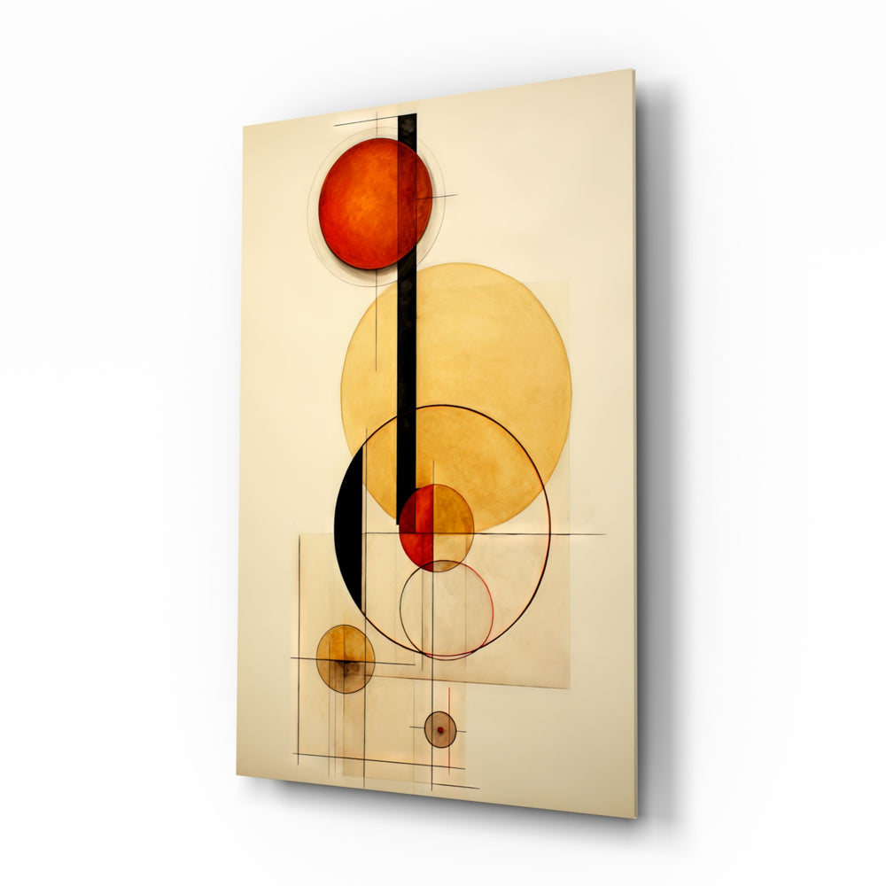 Bauhaus-modernist panel bringing refined glow to a designer studio