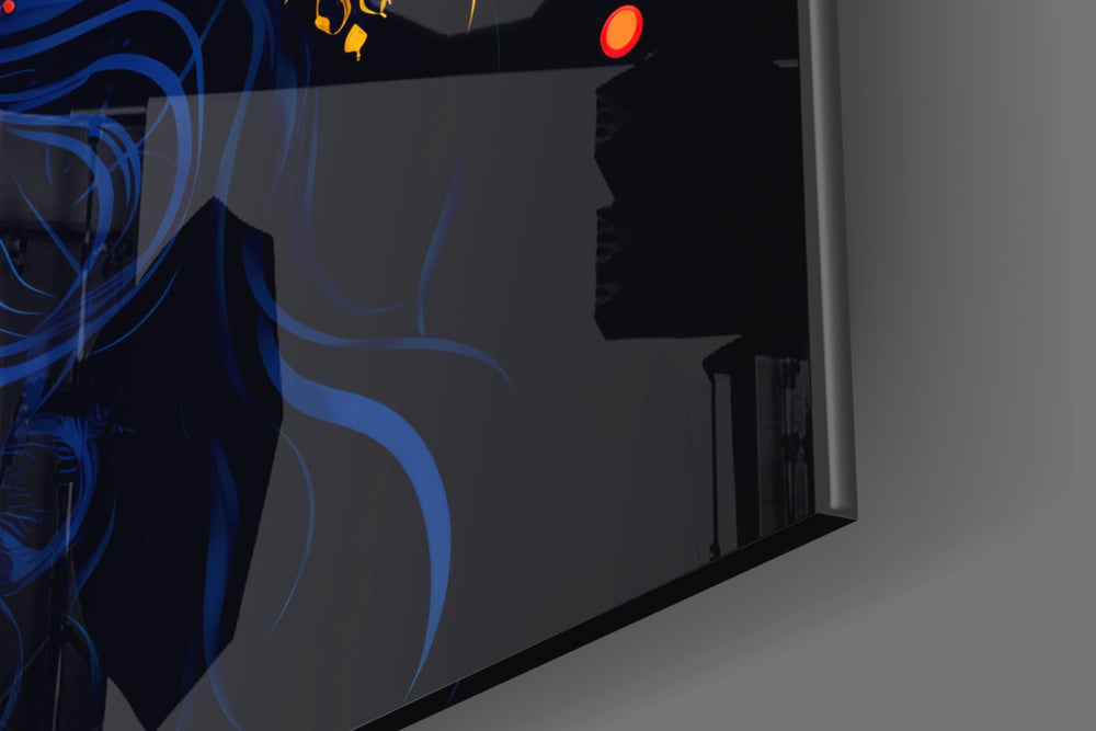 Astrologer panel catching lamp light to reveal its cinematic glow