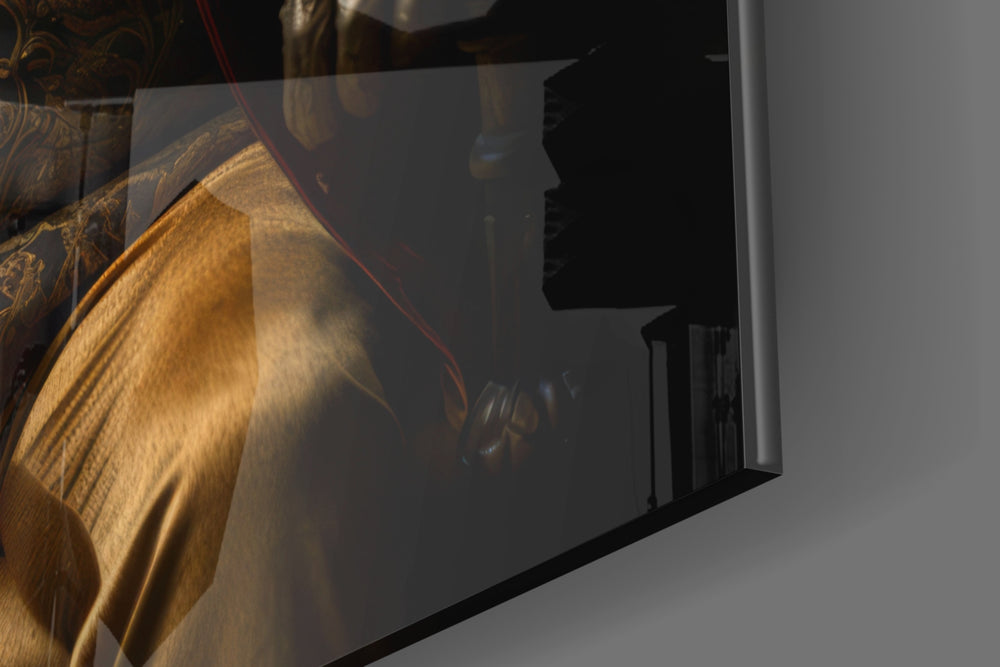 Gentleman panel catching lamp light to reveal its cinematic glow