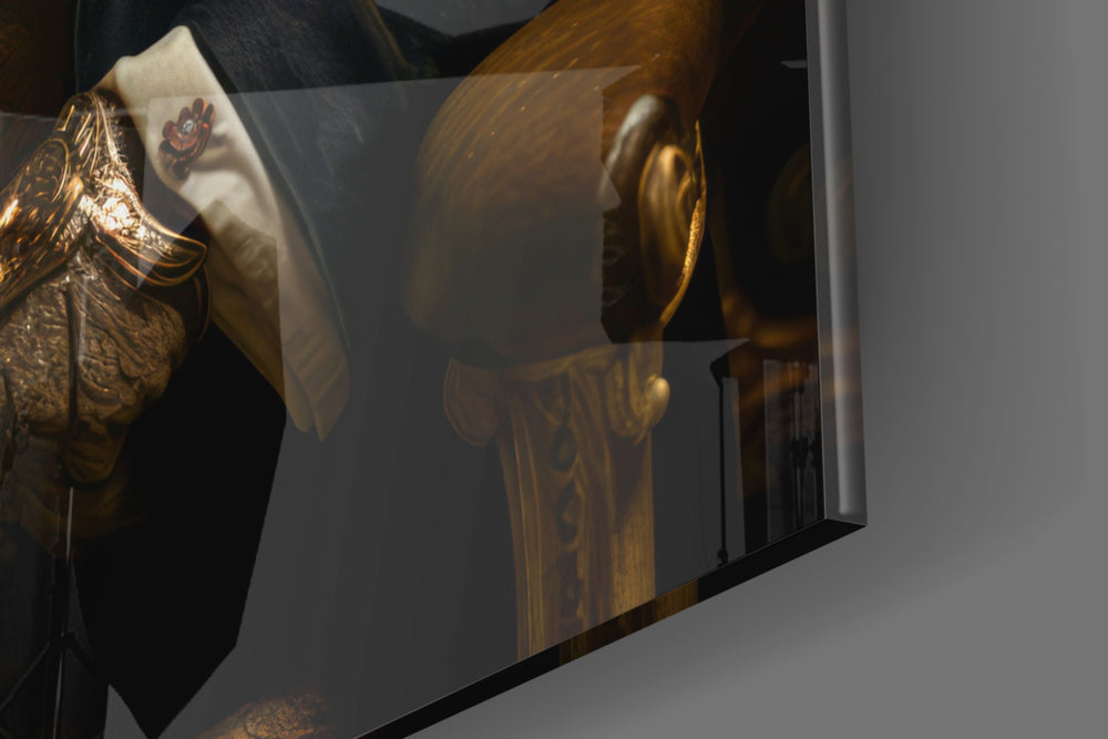 Gentleman panel catching lamp light to reveal its cinematic glow