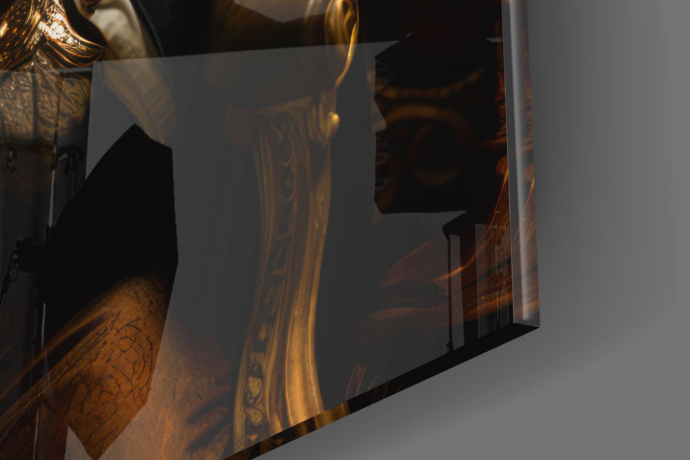 Gentleman panel catching lamp light to reveal its cinematic glow