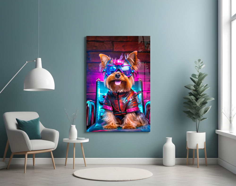 Hip Dog panel adding editorial flair to a hallway