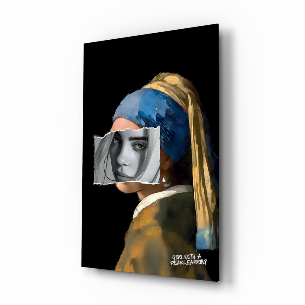 Pop-art-remix panel bringing onyx glow to a designer studio