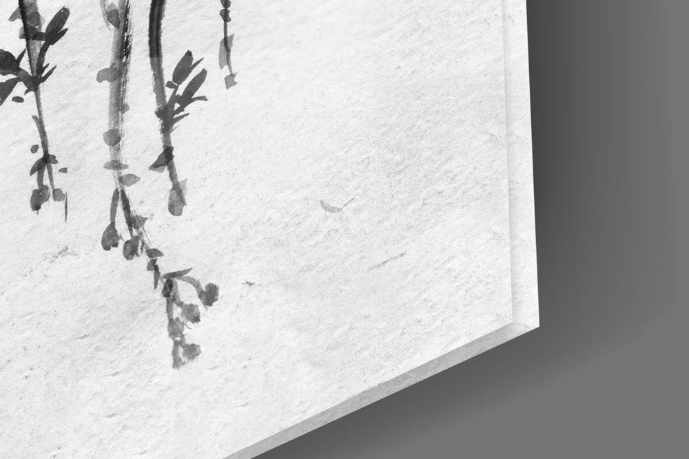 Bird on the Branch panel catching window light to reveal its cinematic glow