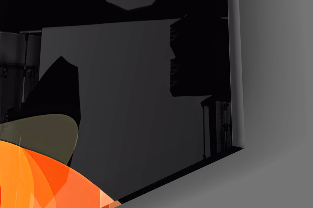 She panel catching lamp light to reveal its cinematic glow