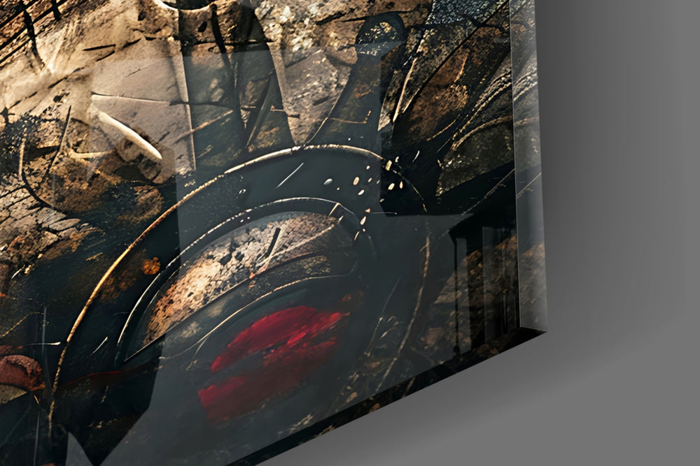 Gladiator panel catching lamp light to reveal its cinematic glow