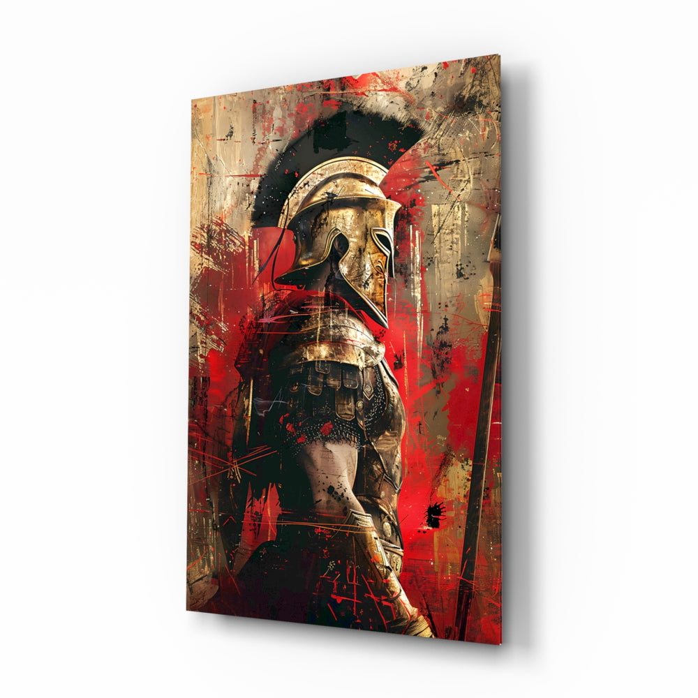 Cinematic-painterly panel bringing dramatic glow to a study
