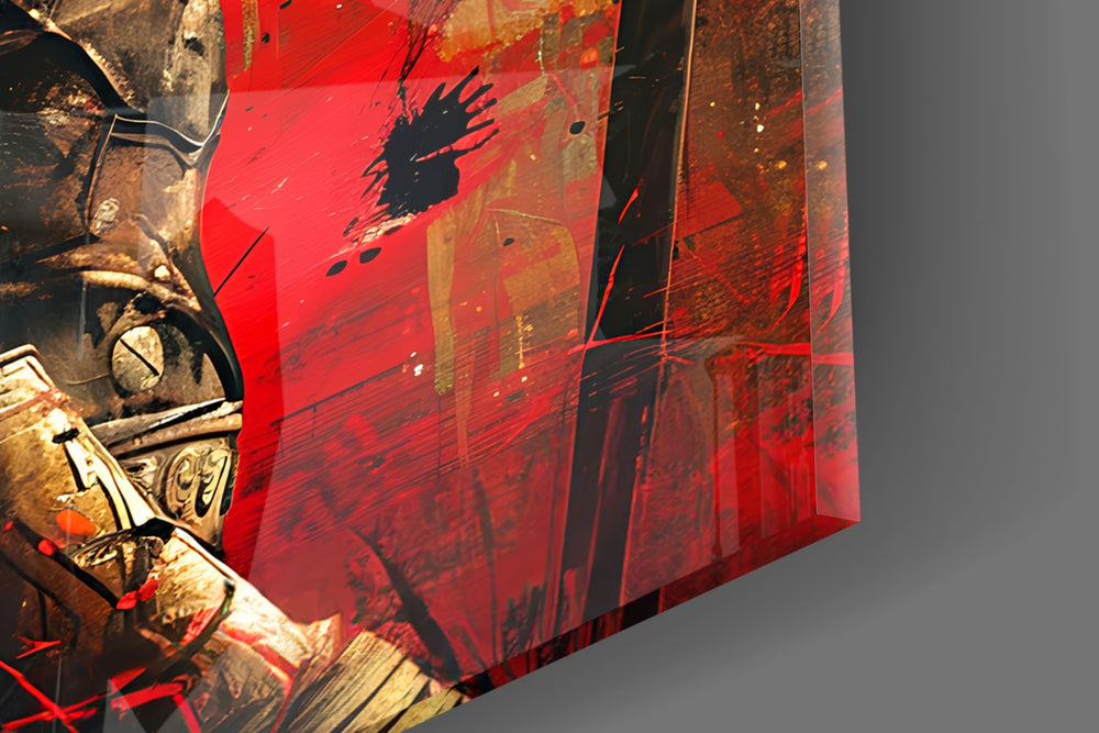 Gladiator panel catching lamp light to reveal its cinematic glow