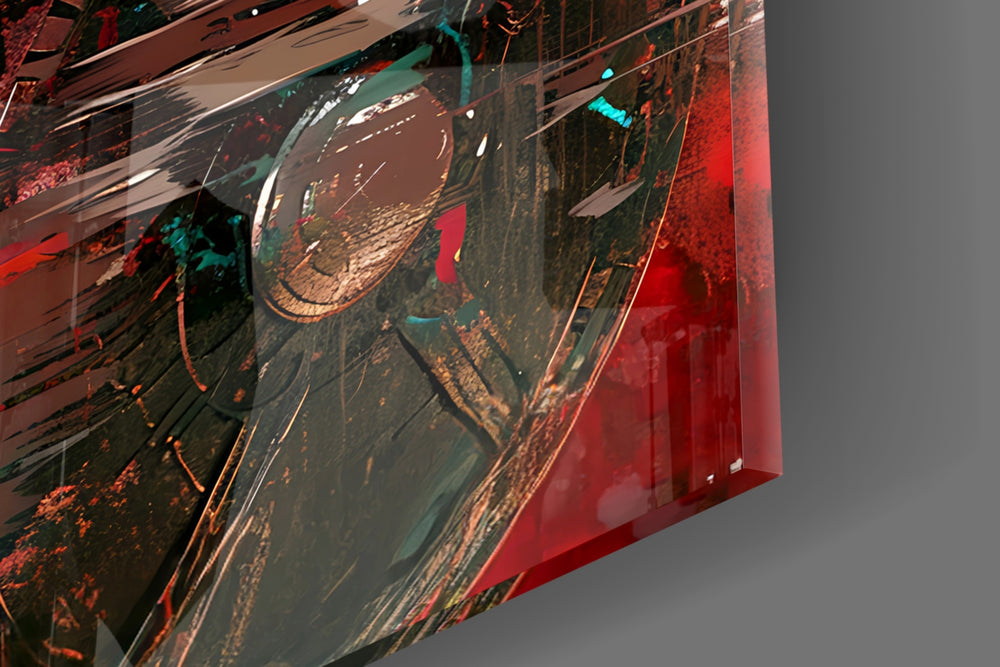 Gladiator panel catching lamp light to reveal its cinematic glow