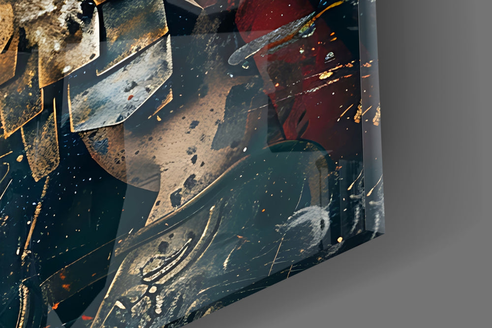 Gladiator panel catching lamp light to reveal its cinematic glow