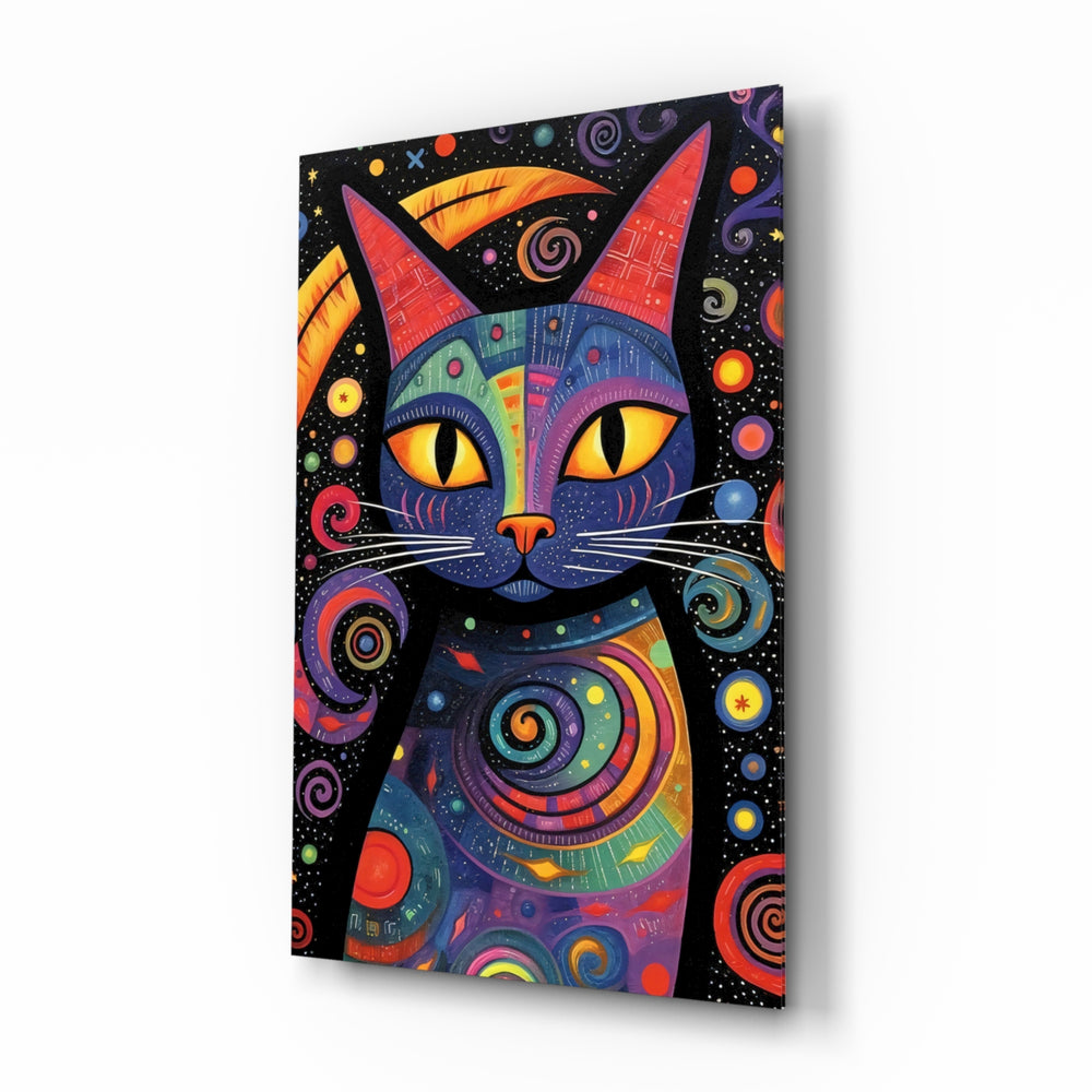 Folk-decorative panel bringing festive glow to a playroom