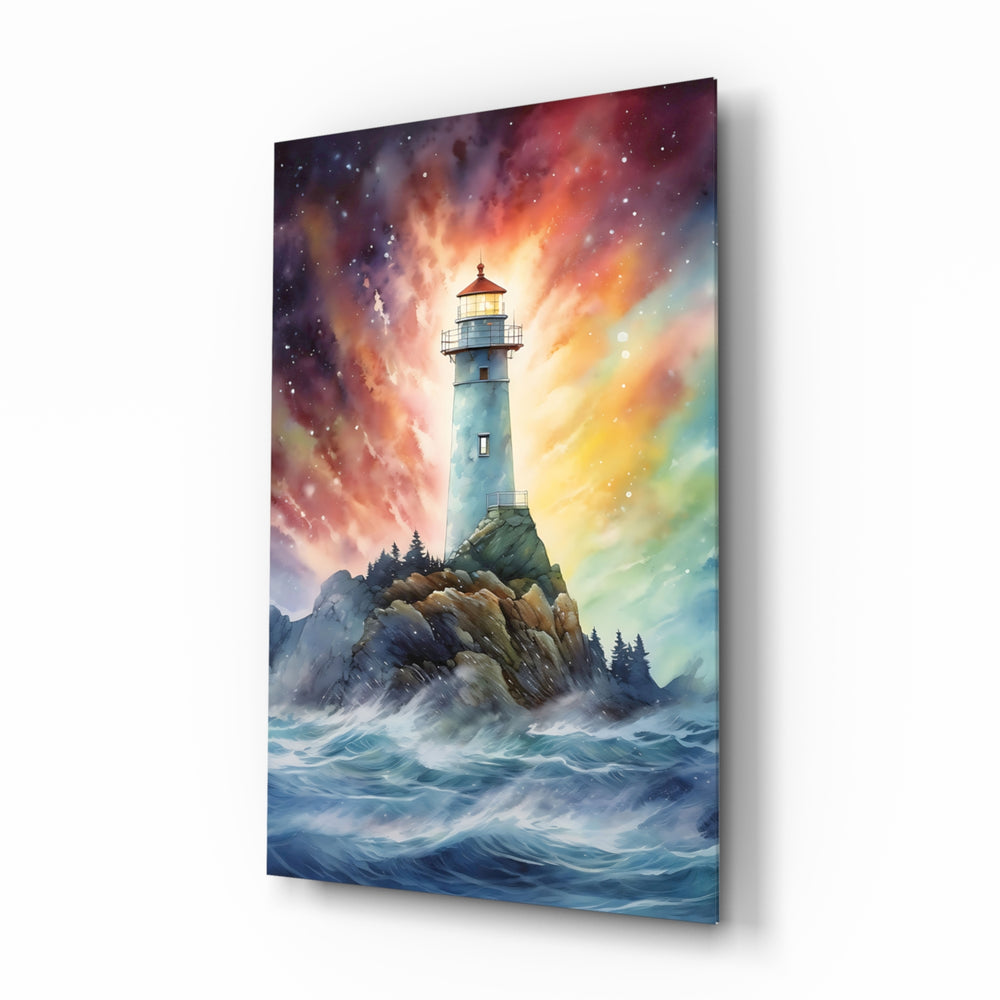 Watercolor-fantasy panel bringing dreamy glow to a sunroom