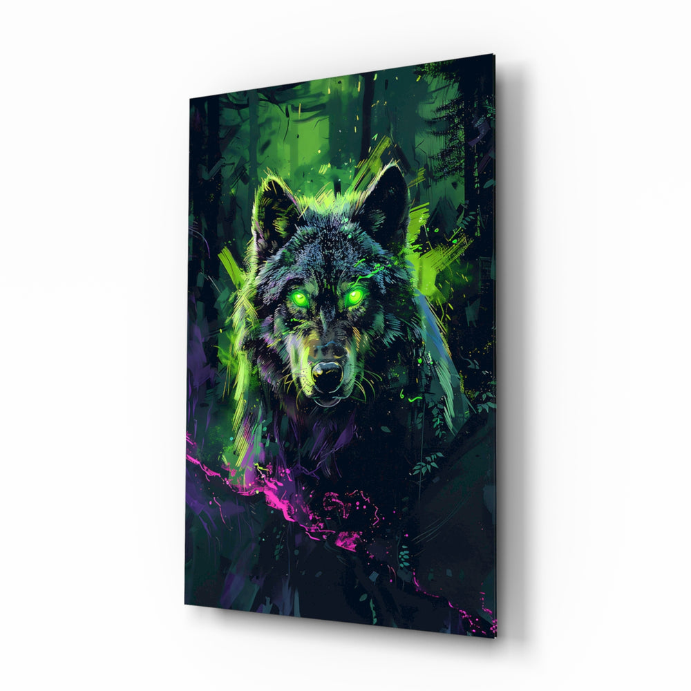 Pop-graffiti-fantasy panel bringing neon glow to a teen den