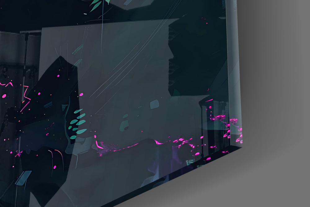 Wolf panel catching lamp light to reveal its cinematic glow