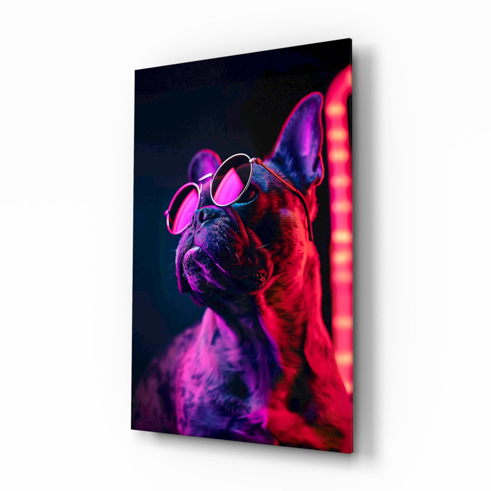 Cinematic-neon panel bringing electric glow to a teen den