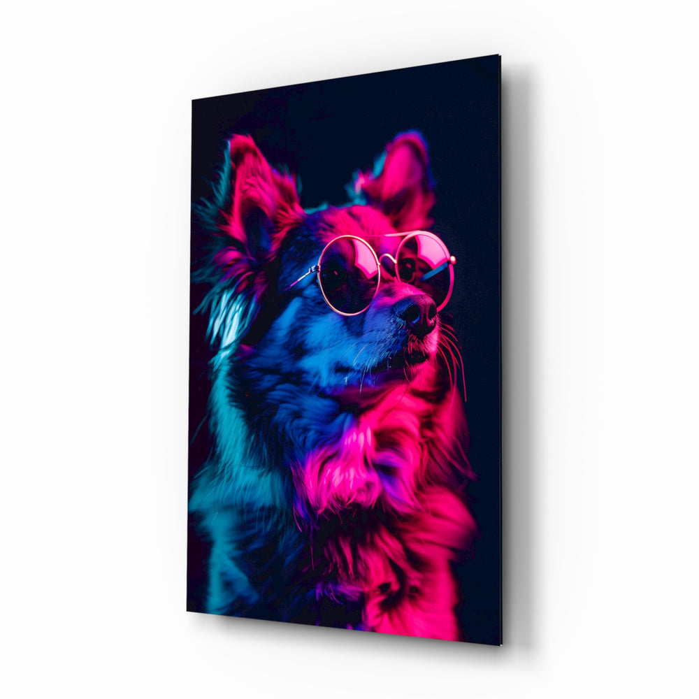 Cinematic-neon panel bringing electric glow to a teen den