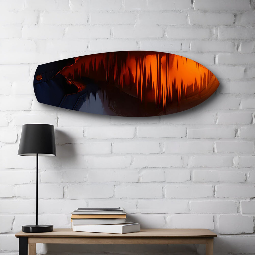 Cinematic Cowboy Silhouette Glass Wall Art.