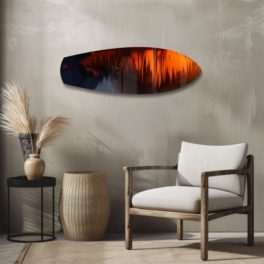Cinematic Cowboy Silhouette Glass Wall Art.